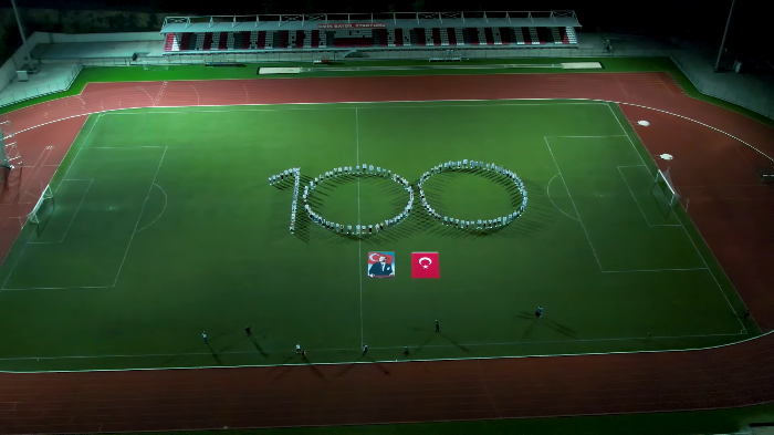 Kastamonu Üniversitesi'nde "Cumhuriyet 100 Yaşında" Videosu Çekildi